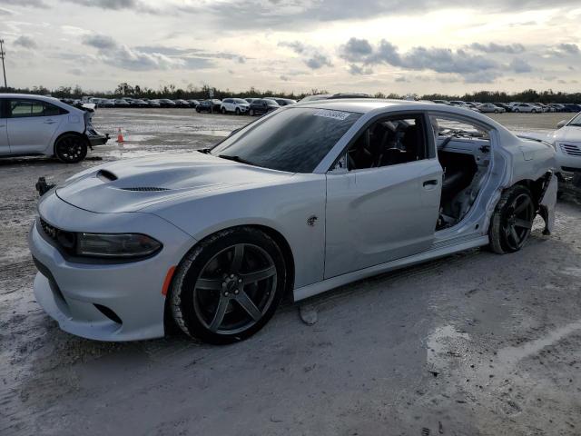 2C3CDXL98KH704082 - 2019 DODGE CHARGER SRT HELLCAT SILVER photo 1