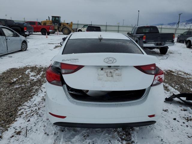 5NPDH4AE0GH763466 - 2016 HYUNDAI ELANTRA SE WHITE photo 6