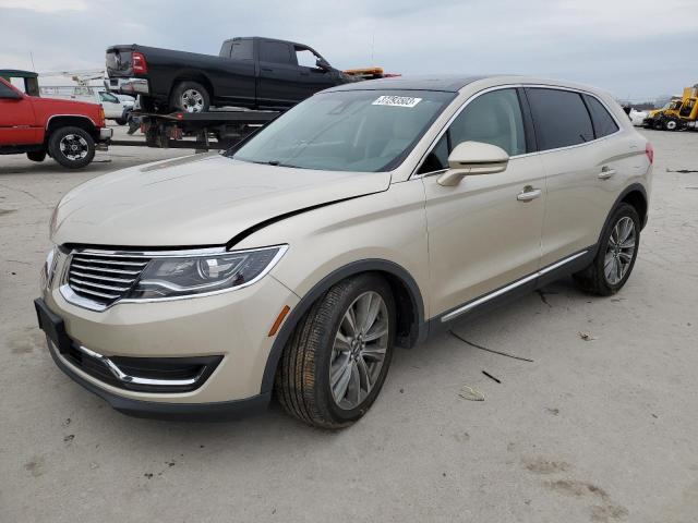2LMPJ8LP0HBL30623 - 2017 LINCOLN MKX RESERVE ოქროსფერი ფოტო 1