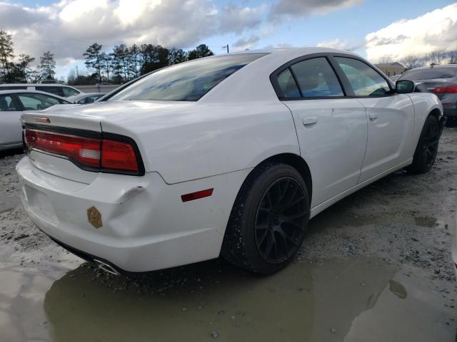 2C3CDXBG1EH168340 - 2014 DODGE CHARGER SE WHITE photo 3