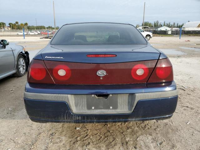 2G1WF52E119313606 - 2001 CHEVROLET IMPALA BLUE photo 6