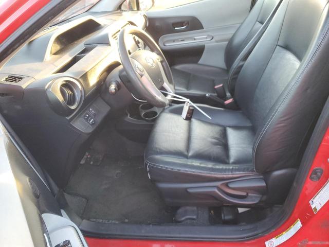 JTDKDTB35C1025156 - 2012 TOYOTA PRIUS C RED photo 7