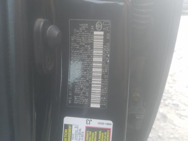 2T1BU4EE0AC454524 - 2010 TOYOTA COROLLA BASE  photo 10