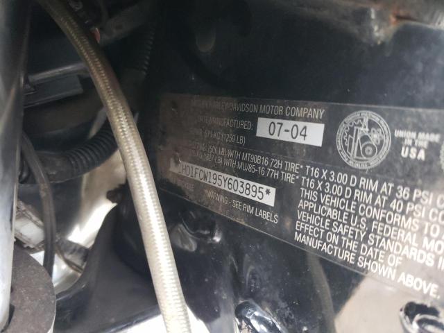 1HD1FCW195Y603895 - 2005 HARLEY-DAVIDSON FLHTCUI 黑色 照片 10