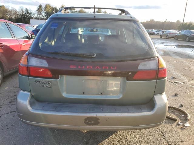 4S3BH806847607488 - 2004 SUBARU LEGACY OUTBACK H6 3.0 LL BEAN TURQUOISE photo 6