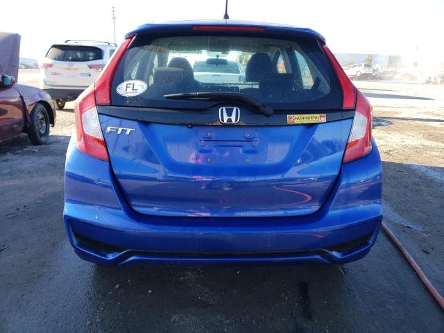 3HGGK5H4XKM752982 - 2019 HONDA FIT LX BLUE photo 6