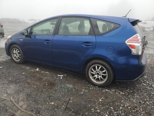 JTDZN3EU8FJ030260 - 2015 TOYOTA PRIUS V BLUE photo 2