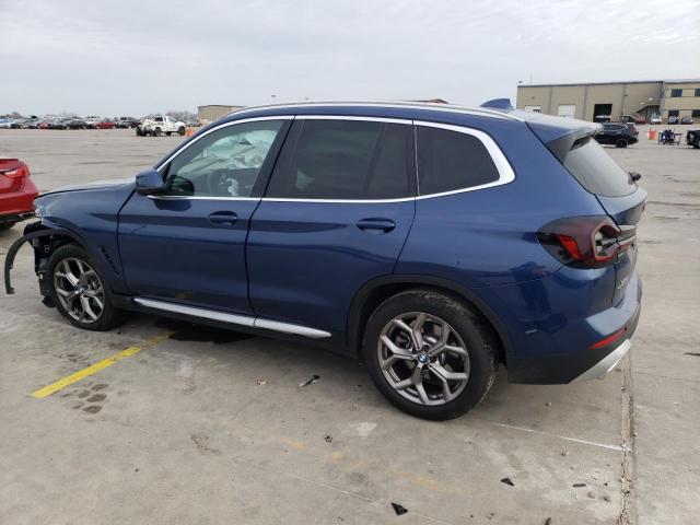 WBX47DP0XNN172379 - 2022 BMW X3 SDRIVE30I BLUE photo 2