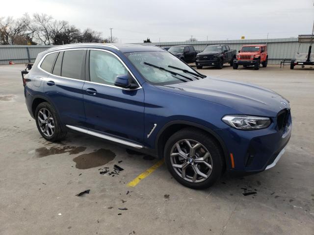 WBX47DP0XNN172379 - 2022 BMW X3 SDRIVE30I BLUE photo 4