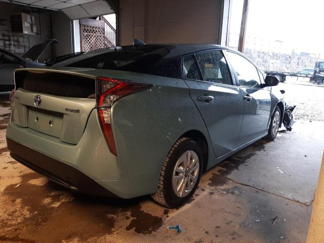 JTDKBRFU7H3033864 - 2017 TOYOTA PRIUS GREEN photo 3