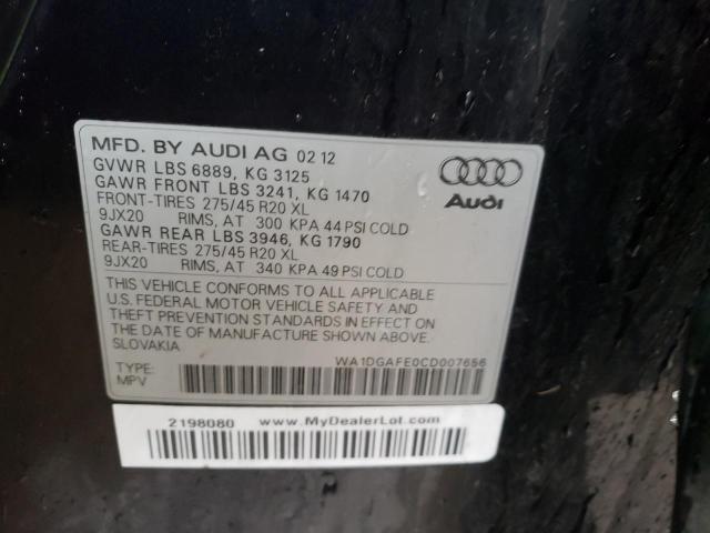 WA1DGAFE0CD007656 - 2012 AUDI Q7 PRESTIGE 黑色 照片 13