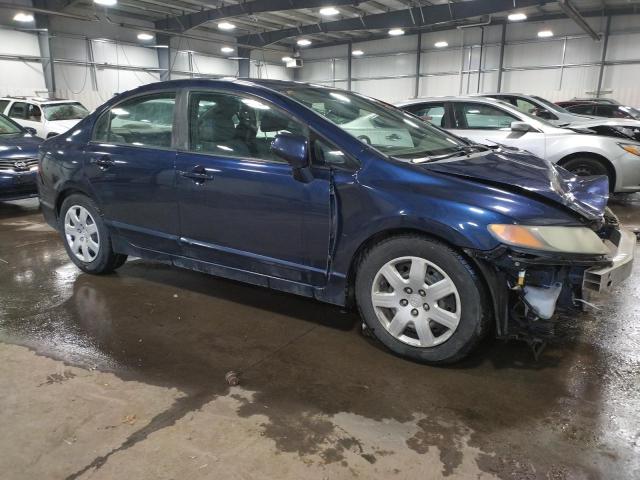 1HGFA16598L077137 - 2008 HONDA CIVIC LX BLUE photo 4