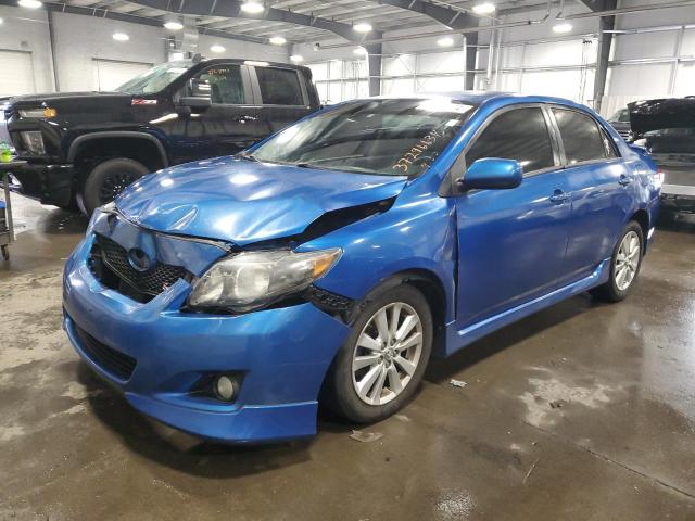 1NXBU4EE3AZ252856 - 2010 TOYOTA COROILLA BASE BLUE photo 1