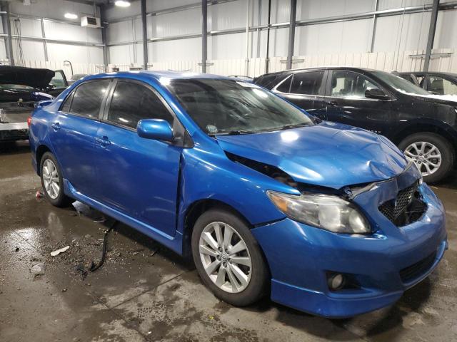 1NXBU4EE3AZ252856 - 2010 TOYOTA COROILLA BASE BLUE photo 4