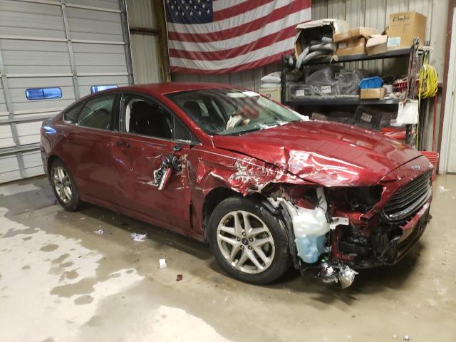 3FA6P0HDXER193977 - 2014 FORD FUSION SE RED photo 4