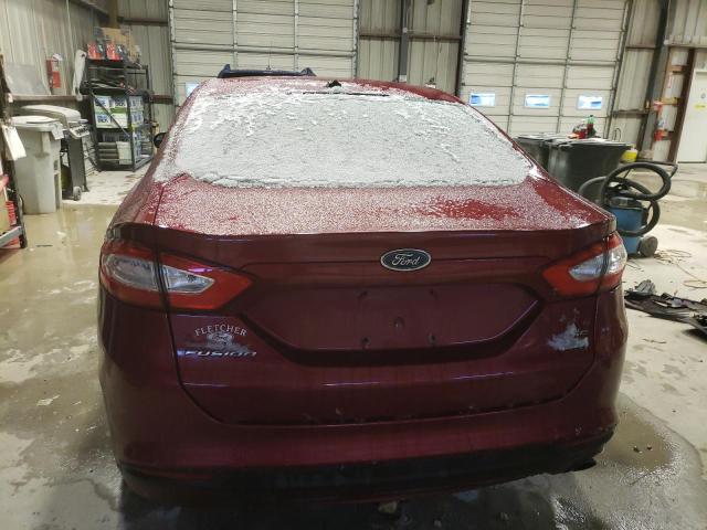 3FA6P0HDXER193977 - 2014 FORD FUSION SE RED photo 6