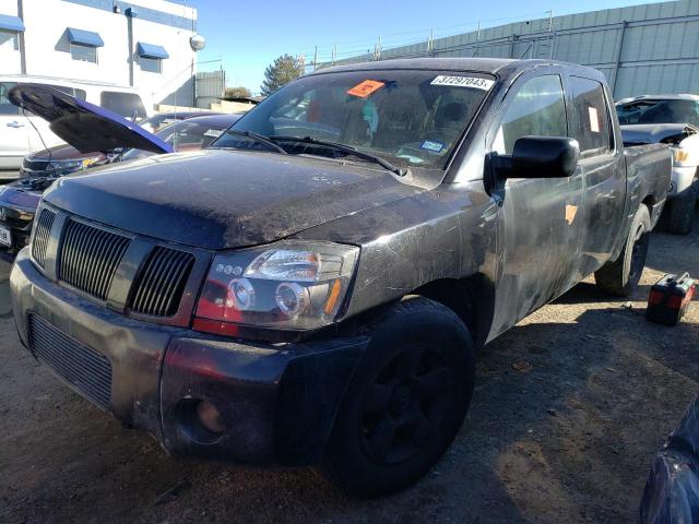 1N6BA07A85N529076 - 2005 NISSAN TITAN XE BLACK photo 1