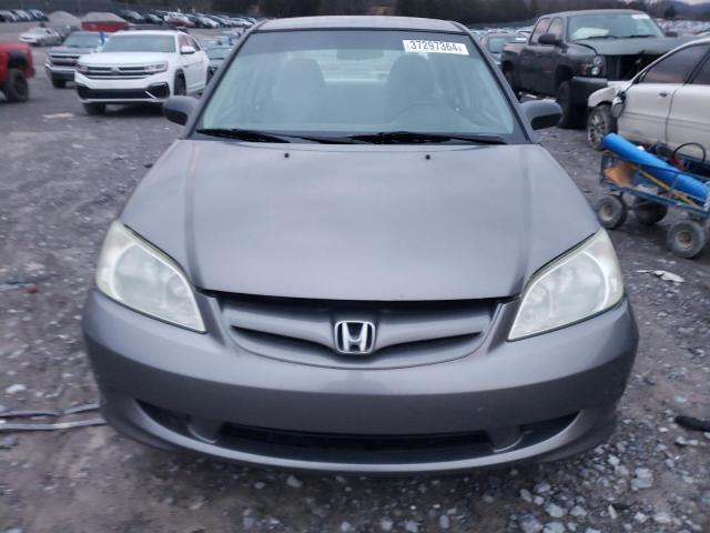 1HGES16544L016202 - 2004 HONDA CIVIC LX SILVER photo 5