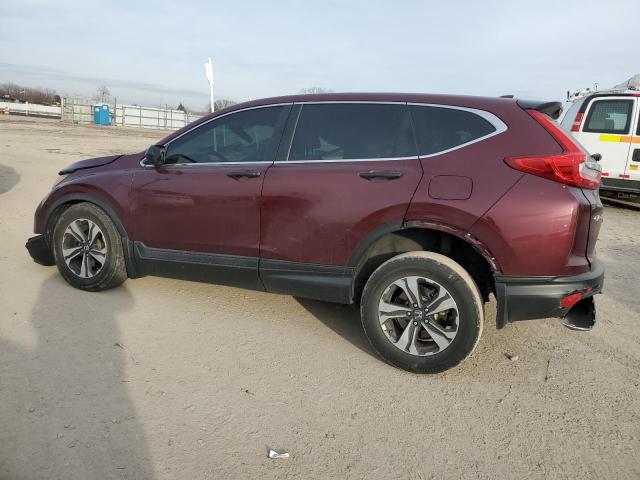 2HKRW6H33JH206828 - 2018 HONDA CR-V LX BURGUNDY photo 2