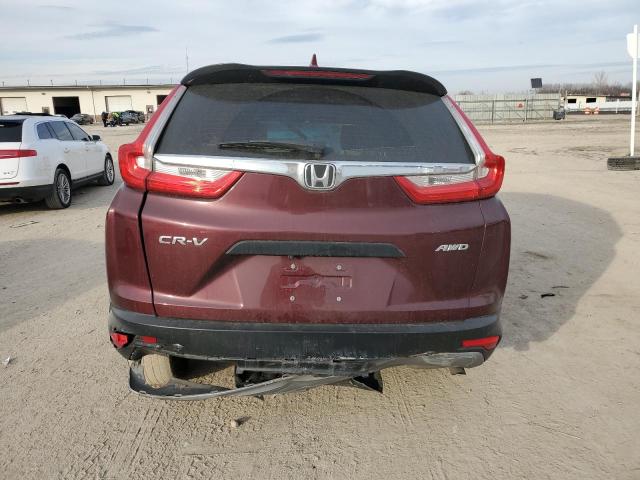 2HKRW6H33JH206828 - 2018 HONDA CR-V LX BURGUNDY photo 6