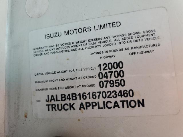 JALB4B16167023460 - 2006 ISUZU NPR WHITE photo 12