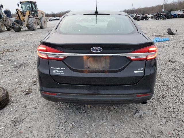 3FA6P0HD6HR129195 - 2017 FORD FUSION SE BLACK photo 6