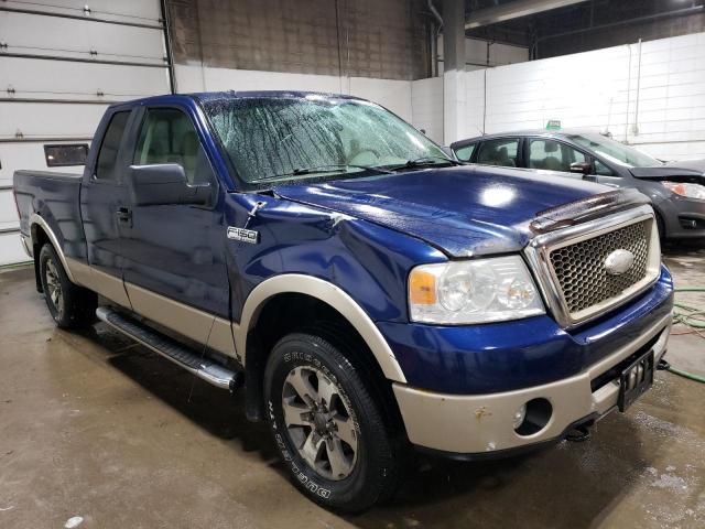 1FTPX14V27NA52099 - 2007 FORD F150 BLUE photo 4