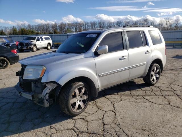 5FNYF4H96DB014844 - 2013 HONDA PILOT TOURING SILVER photo 1