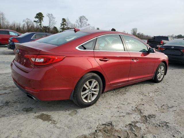 5NPE24AF8FH209699 - 2015 HYUNDAI SONATA SE RED photo 3