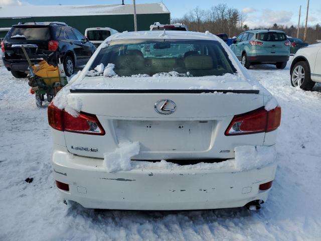 JTHCK262595034994 - 2009 LEXUS IS 250 WHITE photo 6