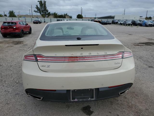 3LN6L2LU4GR626992 - 2016 LINCOLN MKZ HYBRID BEIGE photo 6