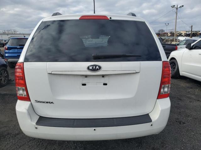 KNDMG4C76C6428802 - 2012 KIA SEDONA LX WHITE photo 6