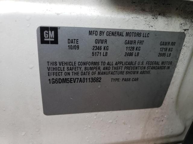 1G6DM5EV7A0113682 - 2010 CADILLAC CTS PERFORMANCE COLLECTION Белый фото 13