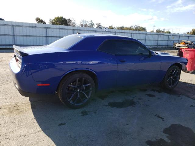 2C3CDZAG4NH204311 - 2022 DODGE CHALLENGER SXT BLUE photo 3