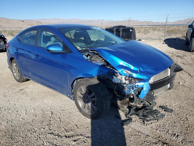 KMHD84LF7HU167845 - 2017 HYUNDAI ELANTRA SE BLUE photo 4