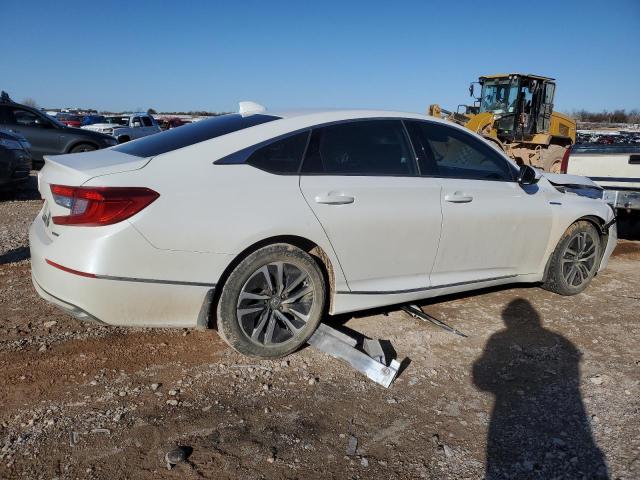 1HGCV3F47KA004510 - 2019 HONDA ACCORD HYBRID EX WHITE photo 3