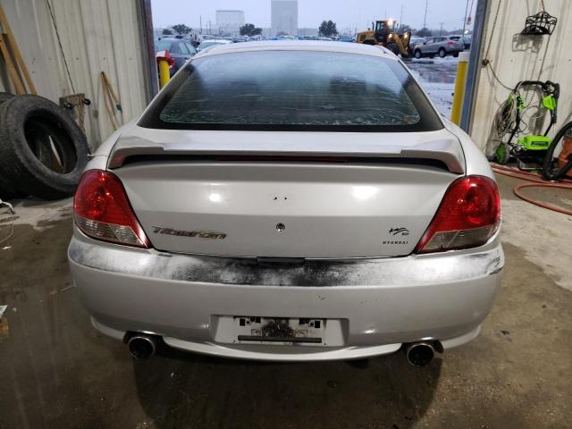 KMHHM65D46U220728 - 2006 HYUNDAI TIBURON GS SILVER photo 6