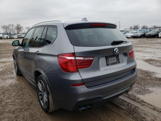 5UXWX9C56H0T08639 - 2017 BMW X3 XDRIVE28I GRAY photo 2