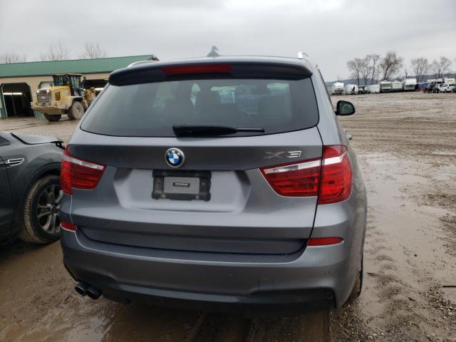 5UXWX9C56H0T08639 - 2017 BMW X3 XDRIVE28I GRAY photo 6