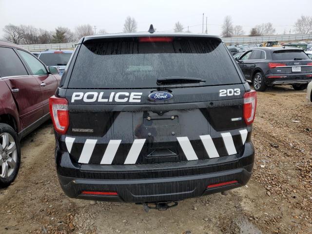 1FM5K8AR8JGA92040 - 2018 FORD EXPLORER POLICE INTERCEPTOR Noir photo 6