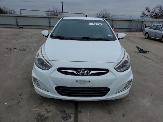 KMHCU5AE7EU188987 - 2014 HYUNDAI ACCENT GLS WHITE photo 5