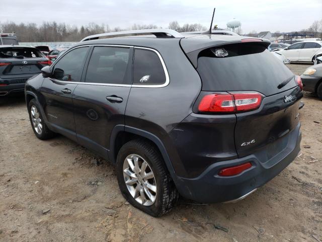 1C4PJMDS4GW288675 - 2016 JEEP CHEROKEE LIMITED GRAY photo 2