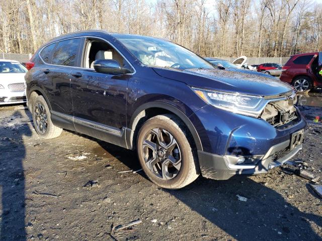 2HKRW2H99HH625709 - 2017 HONDA CR-V TOURING BLUE photo 4