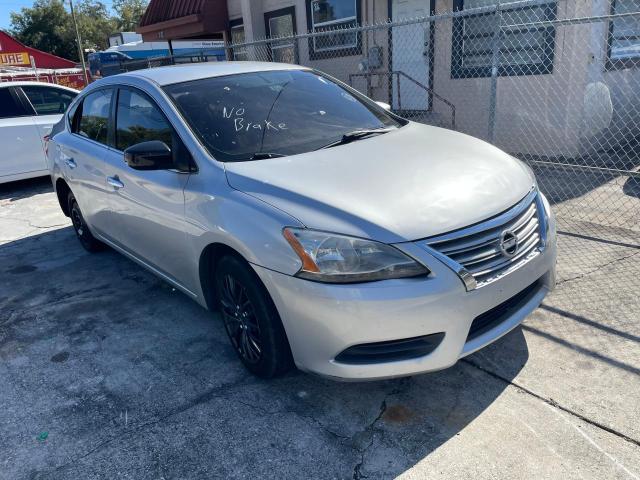 3N1AB7AP0FY240279 - 2015 NISSAN SENTRA S SILVER photo 1