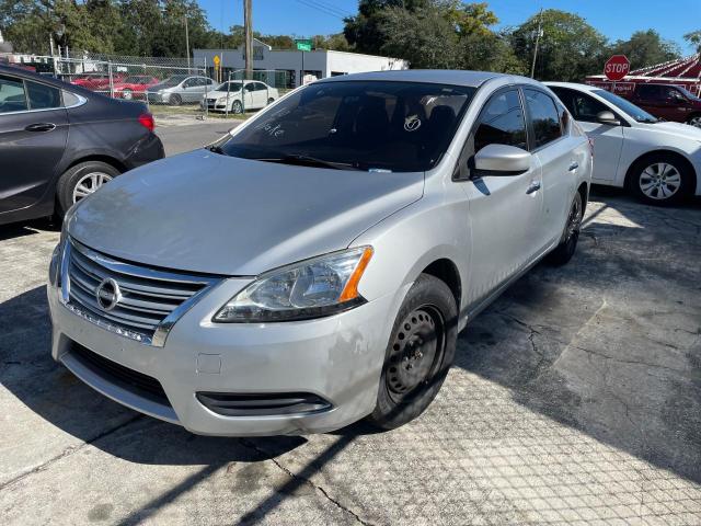 3N1AB7AP0FY240279 - 2015 NISSAN SENTRA S SILVER photo 2