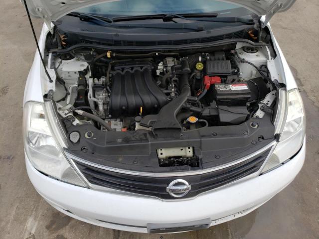 3N1BC1CP0CK804331 - 2012 NISSAN VERSA S WHITE photo 11