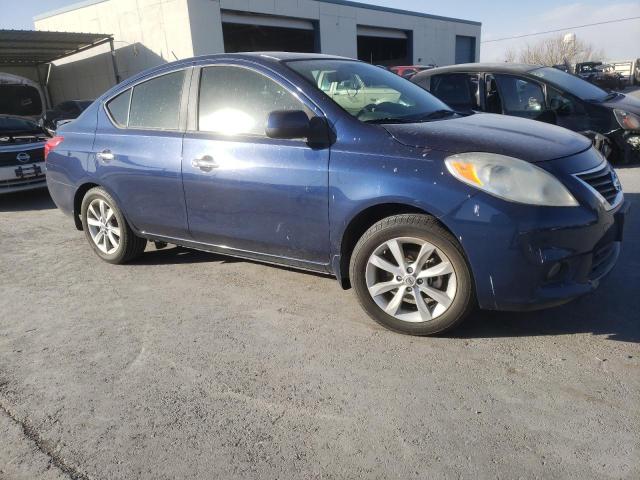 3N1CN7AP4EL852982 - 2014 NISSAN VERSA S BLUE photo 4