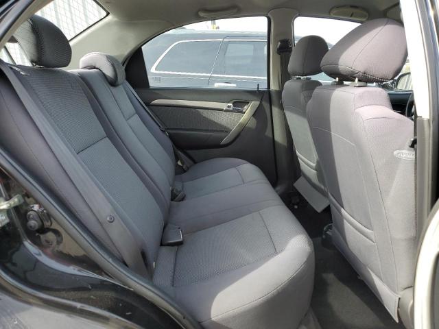 KL1TD56677B172901 - 2007 CHEVROLET AVEO BASE BLACK photo 10