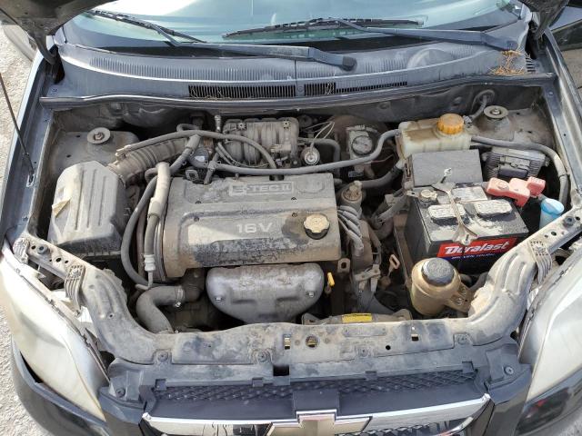 KL1TD56677B172901 - 2007 CHEVROLET AVEO BASE BLACK photo 11