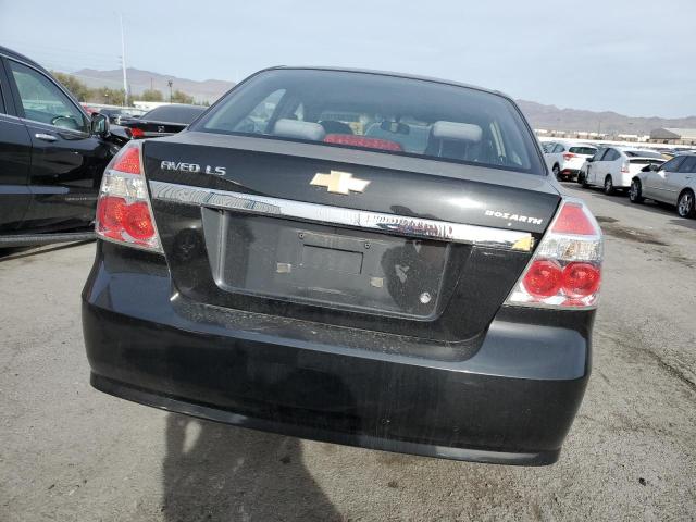 KL1TD56677B172901 - 2007 CHEVROLET AVEO BASE BLACK photo 6